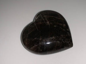 BLACK MOONSTONE HEART