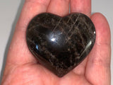 BLACK MOONSTONE HEART