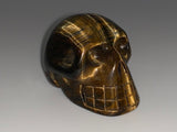 GOLDEN TIGER EYE SKULL