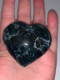 BLUE GREEN APATITE HEART