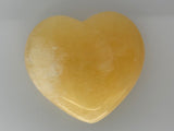 ORANGE CALCITE HEART