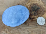 BLUE CALCITE PALM STONE