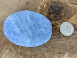 BLUE CALCITE PALM STONE