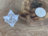 CLEAR QUARTZ MERKABA STAR TETRAHEDRON METATRON'S CUBE