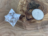 CLEAR QUARTZ MERKABA STAR TETRAHEDRON METATRON'S CUBE