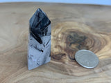 BLACK TOURMALINE IN QUARTZ STANDING POINT 002