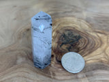 BLACK TOURMALINE IN QUARTZ STANDING POINT