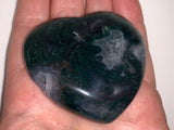 MOSS AGATE HEART