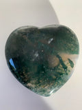 MOSS AGATE HEART