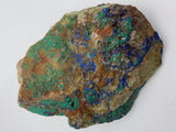 RAW AZURITE AND MALACHITE